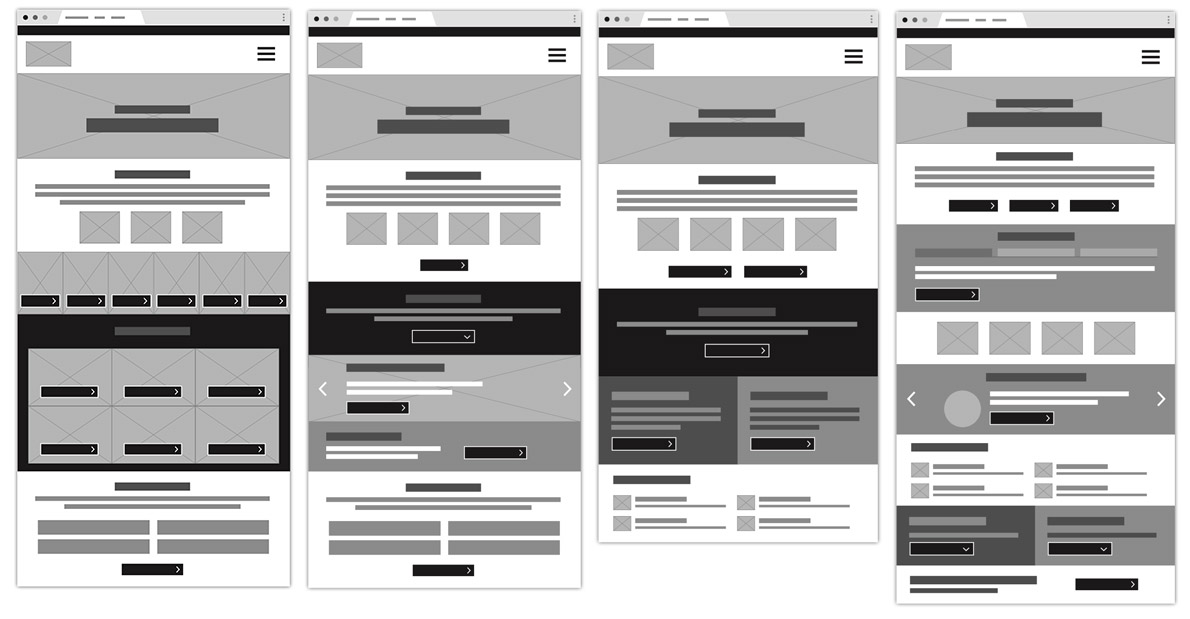 INA wireframes