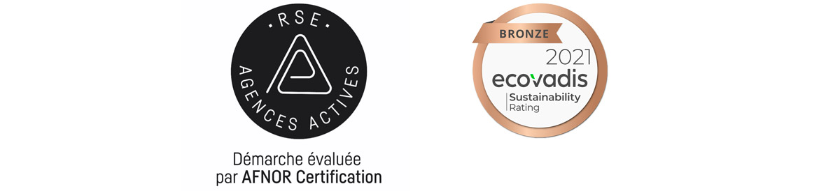 Indexel certifiée RSE Agences Actives et Ecovadis Bronze