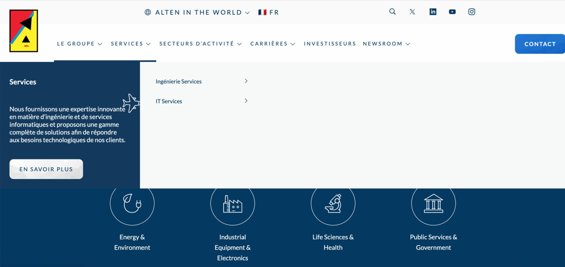 Méga menu Alten